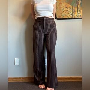 ASOS Chocolate Pinstripe Women's Trousers